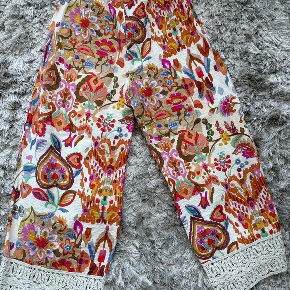 Zara Small guipure lace culottes multicolor - Picture 3 of 8